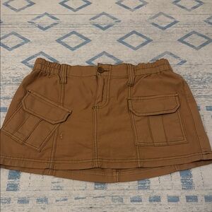 BDG Brown Cargo Mini Skirt